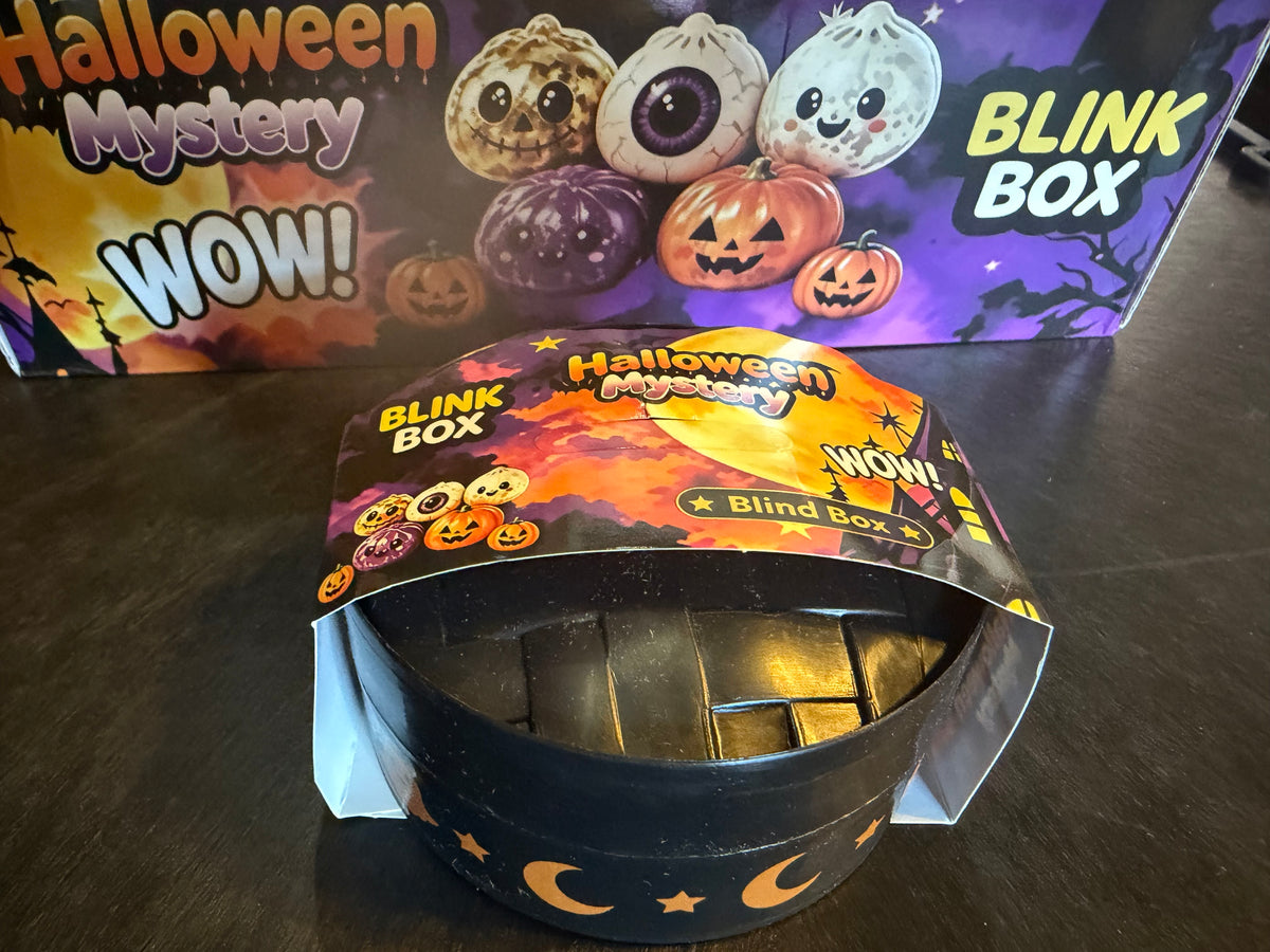 Mystery Halloween Face Dumpling Glitter Glue Squishy