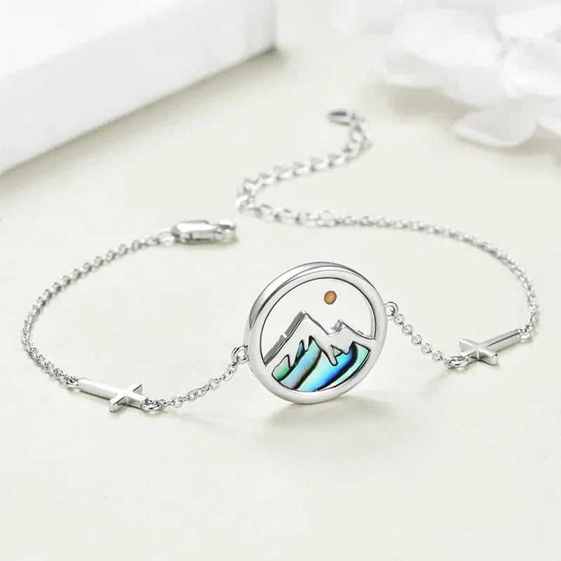 Stainless Steel Simple Shell Mustard Seed Bracelet
