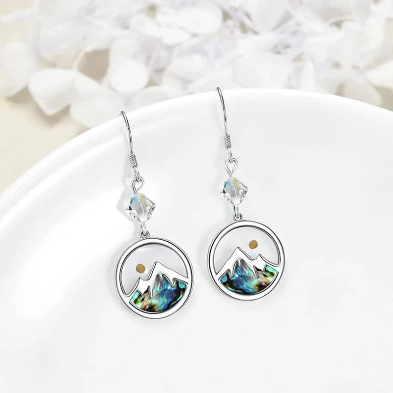 Stainless Steel Simple Shell Mustard Seed Earrings