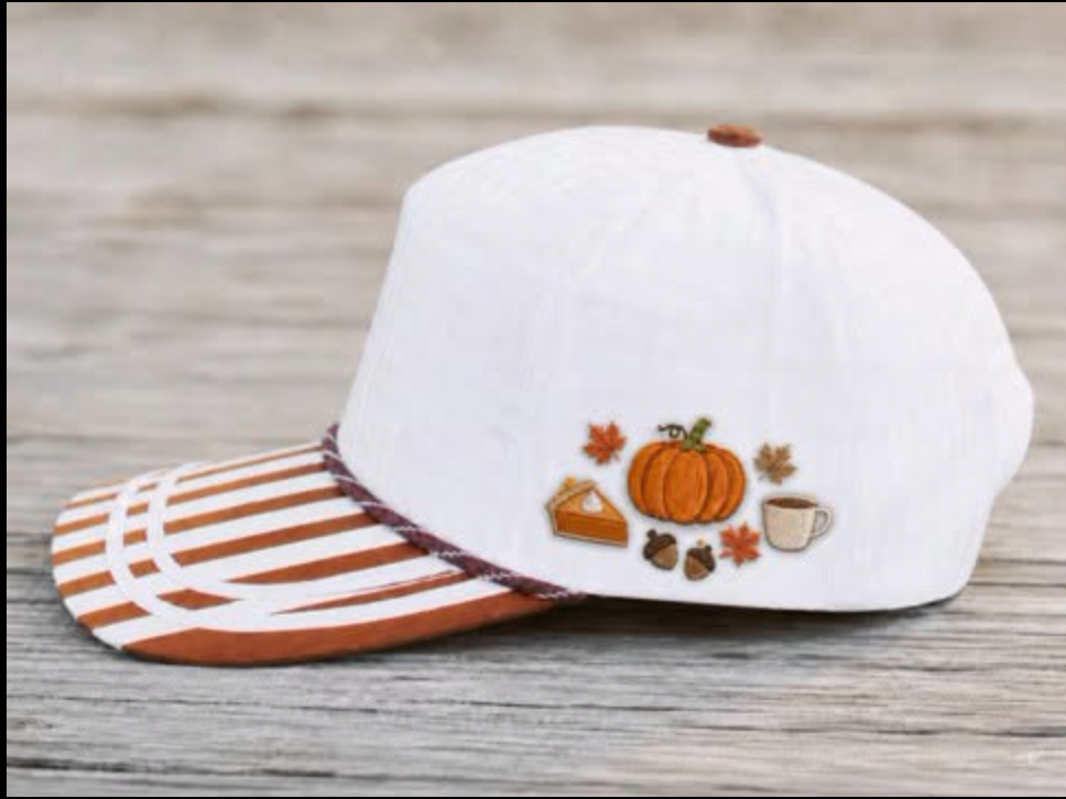 Fall In The South Embroidery Hat