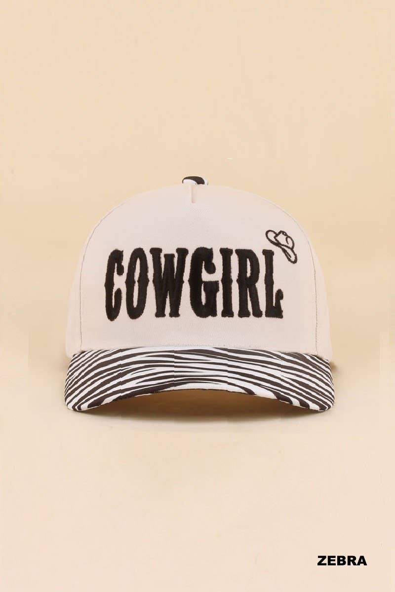 Cowgirl Two Tone Snapback Hat: COW / 1(ONE SIZE)