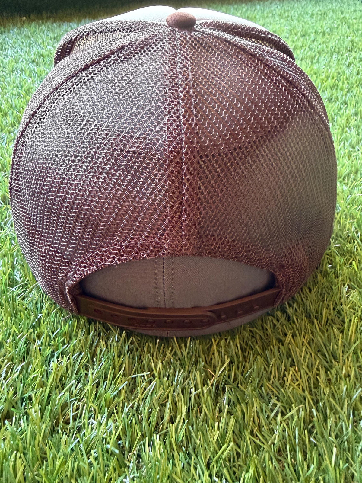 The Real Horror Story is My Bank Account on a custom mesh trucker hat with a coordinating rope hat chain