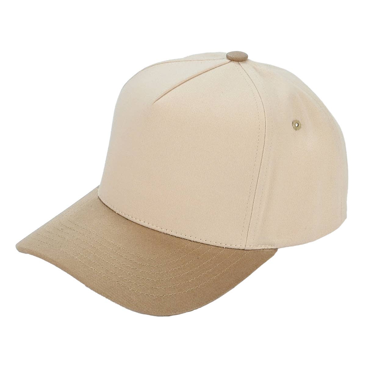 C.C Brand Two Tone Canvas Trucker Cap – Wholesale TCM0002: Brown/Pink