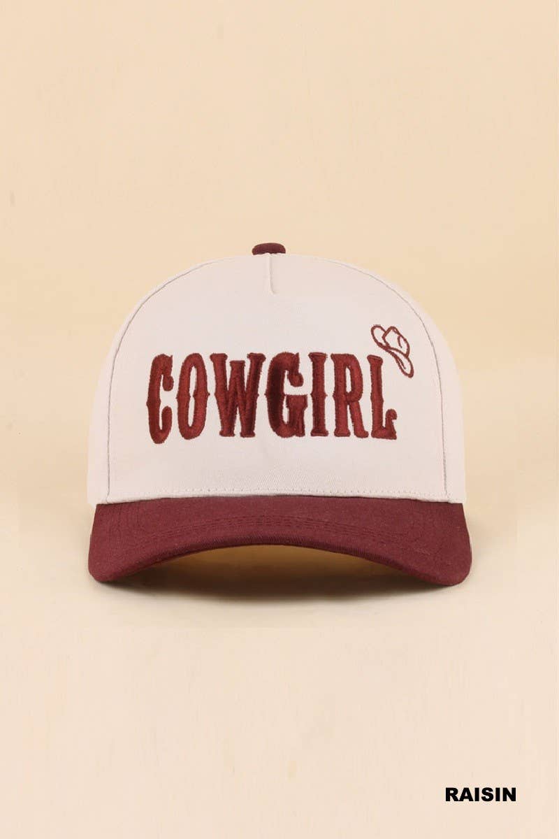 Cowgirl Two Tone Snapback Hat: CAMO / 1(ONE SIZE)