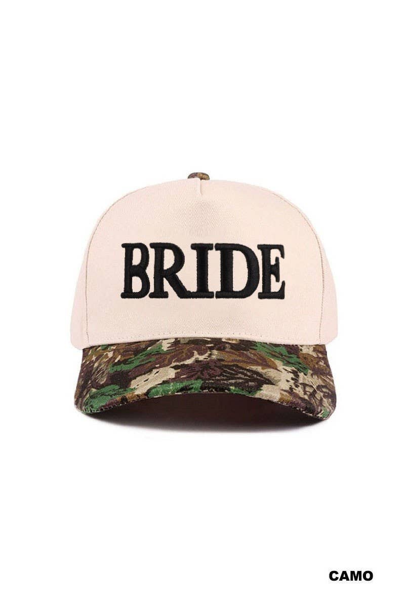 Bride Two Tone Cotton Hat: LEOPARD / 1(ONE SIZE)