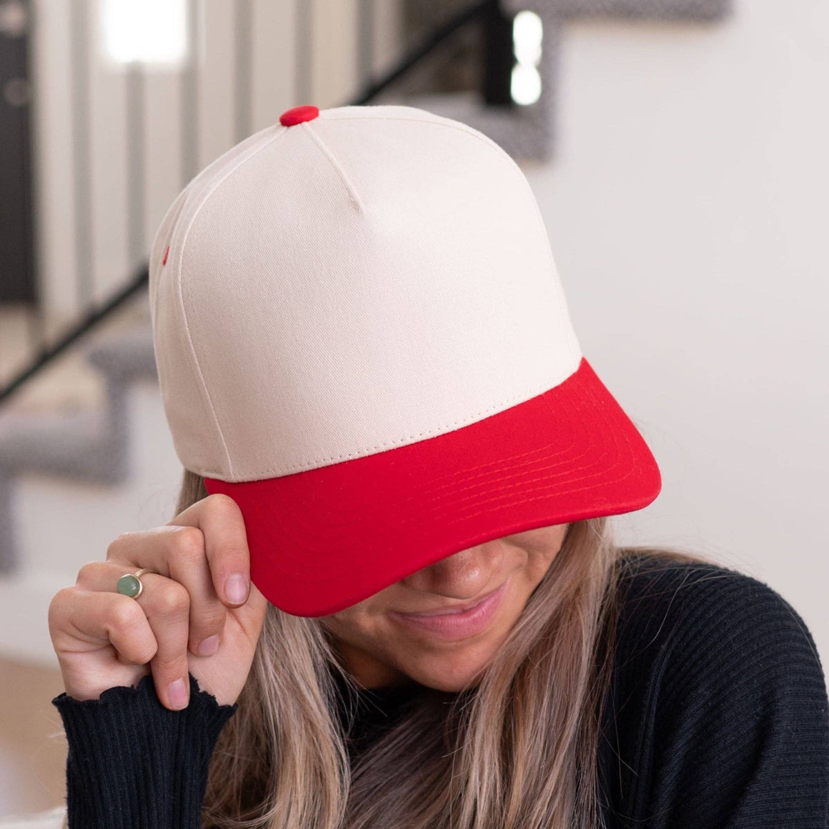 C.C Brand Two Tone Canvas Trucker Cap – Wholesale TCM0002: Brown/Pink
