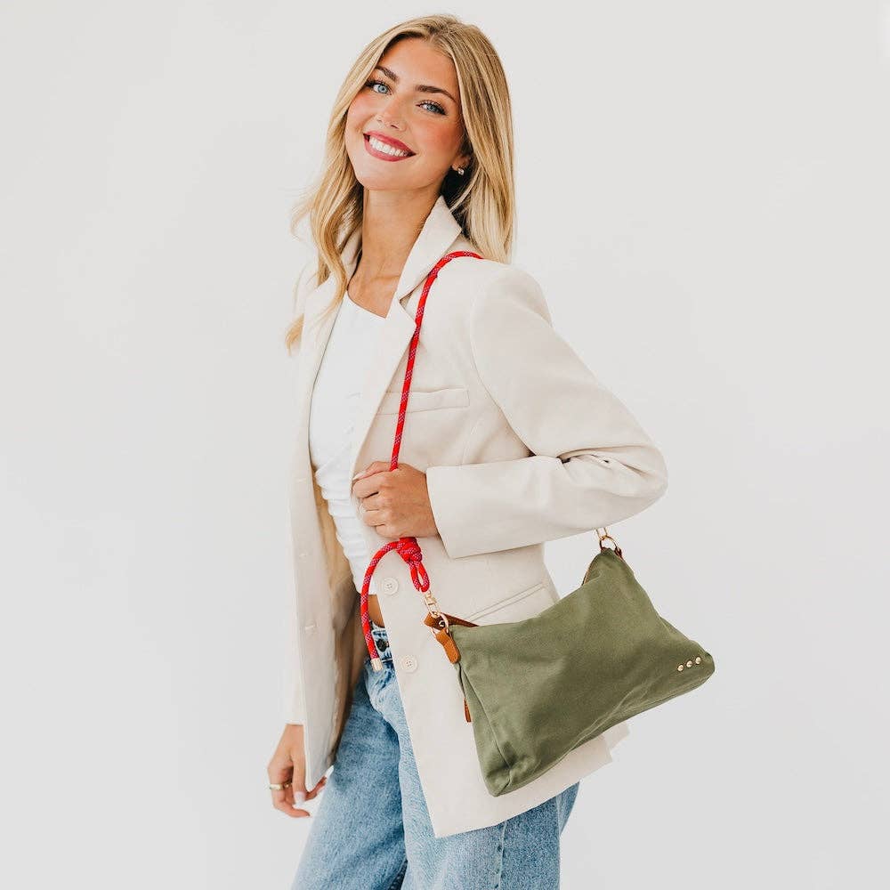 Cosette Canvas Shoulder Bag: Camo