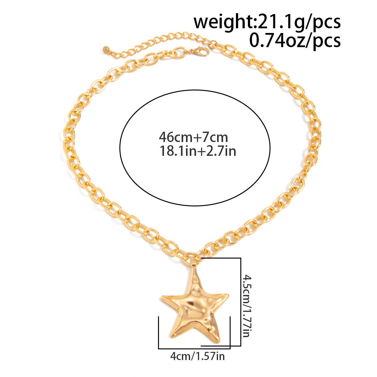 Star Charm Chain Necklace