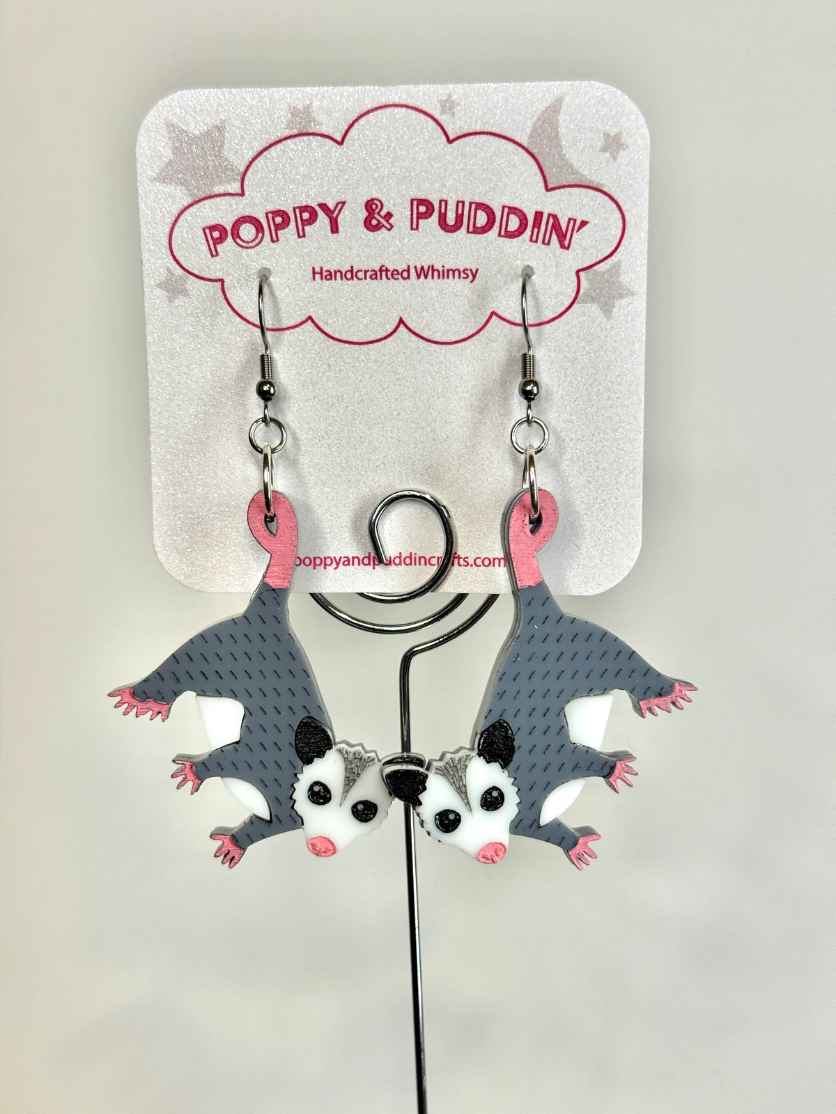 Baby Opossum Earrings