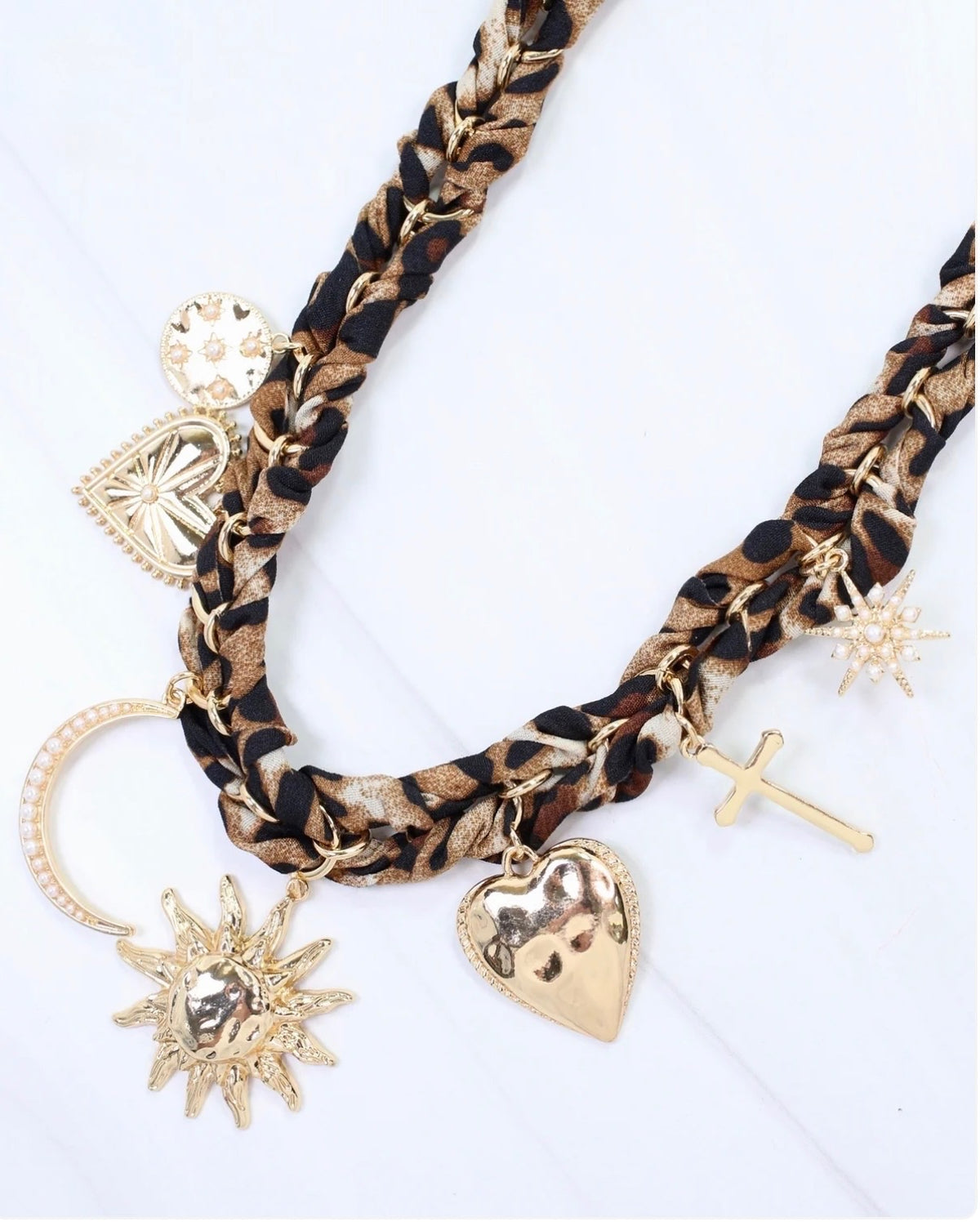 Burlington Scarf Necklace With Charms