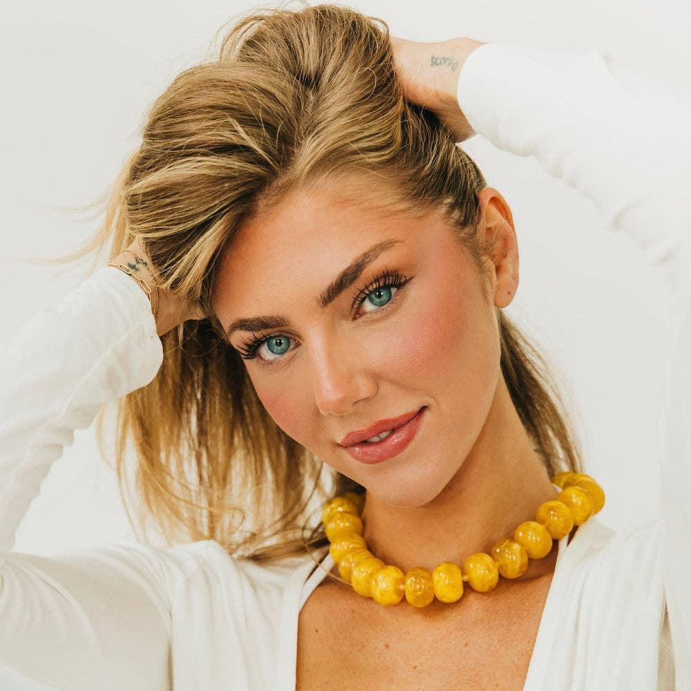 Bella Beaded Necklace - WATERPROOF: Emerald