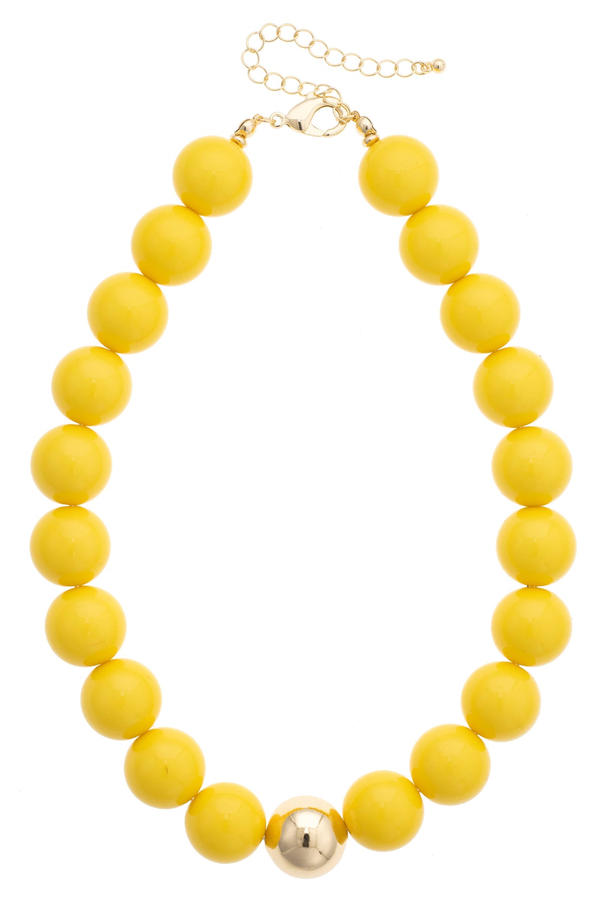 Marjorie Game Day Beaded Necklace: Crimson