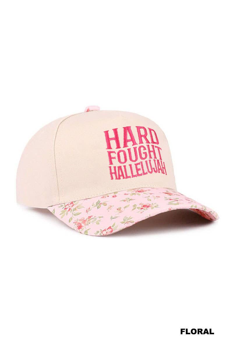 Hard Fought Hallelujah Two Tone Cotton Hat Zenana Consgt.: CAMO-195871 / OS