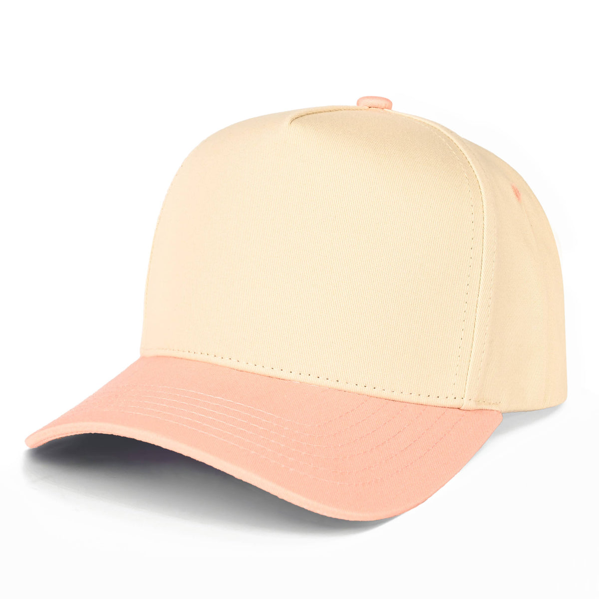 C.C Brand Two Tone Canvas Trucker Cap – Wholesale TCM0002: Brown/Pink
