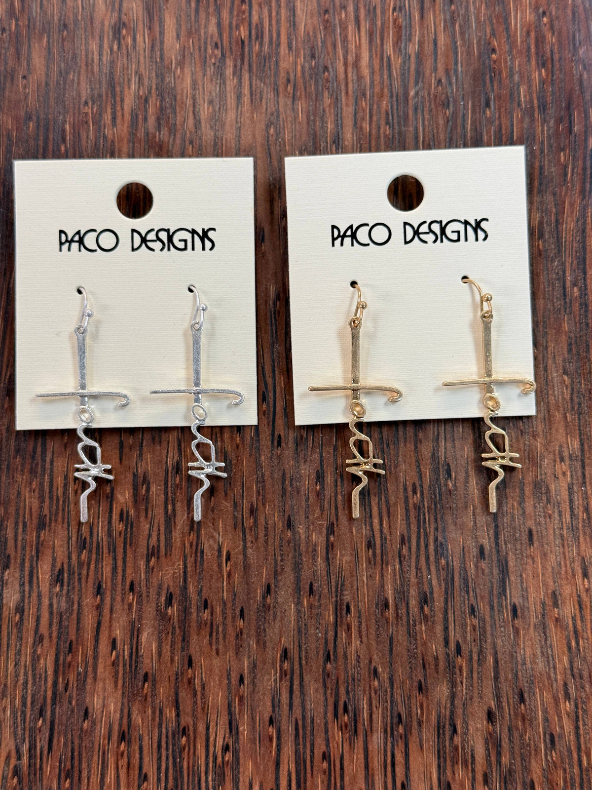 Faith in the Cross Dangle Earrings: Silver