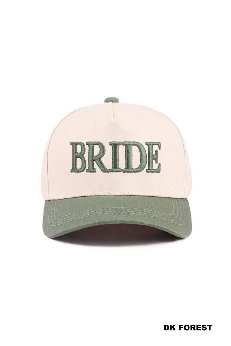 Bride Two Tone Cotton Hat: LEOPARD / 1(ONE SIZE)
