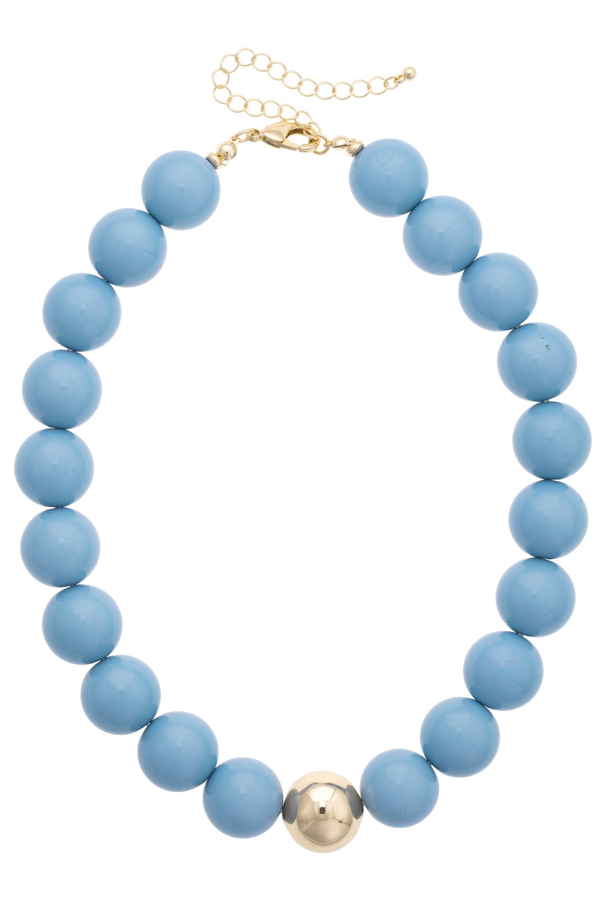 Marjorie Game Day Beaded Necklace: Orange