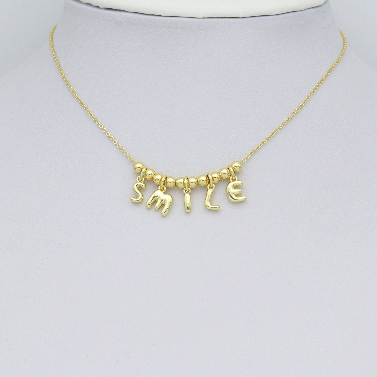 Small Bubble Initial charm, Alphabet Initial Charm Pendant, Sku#LX894: 1 set (26pc)