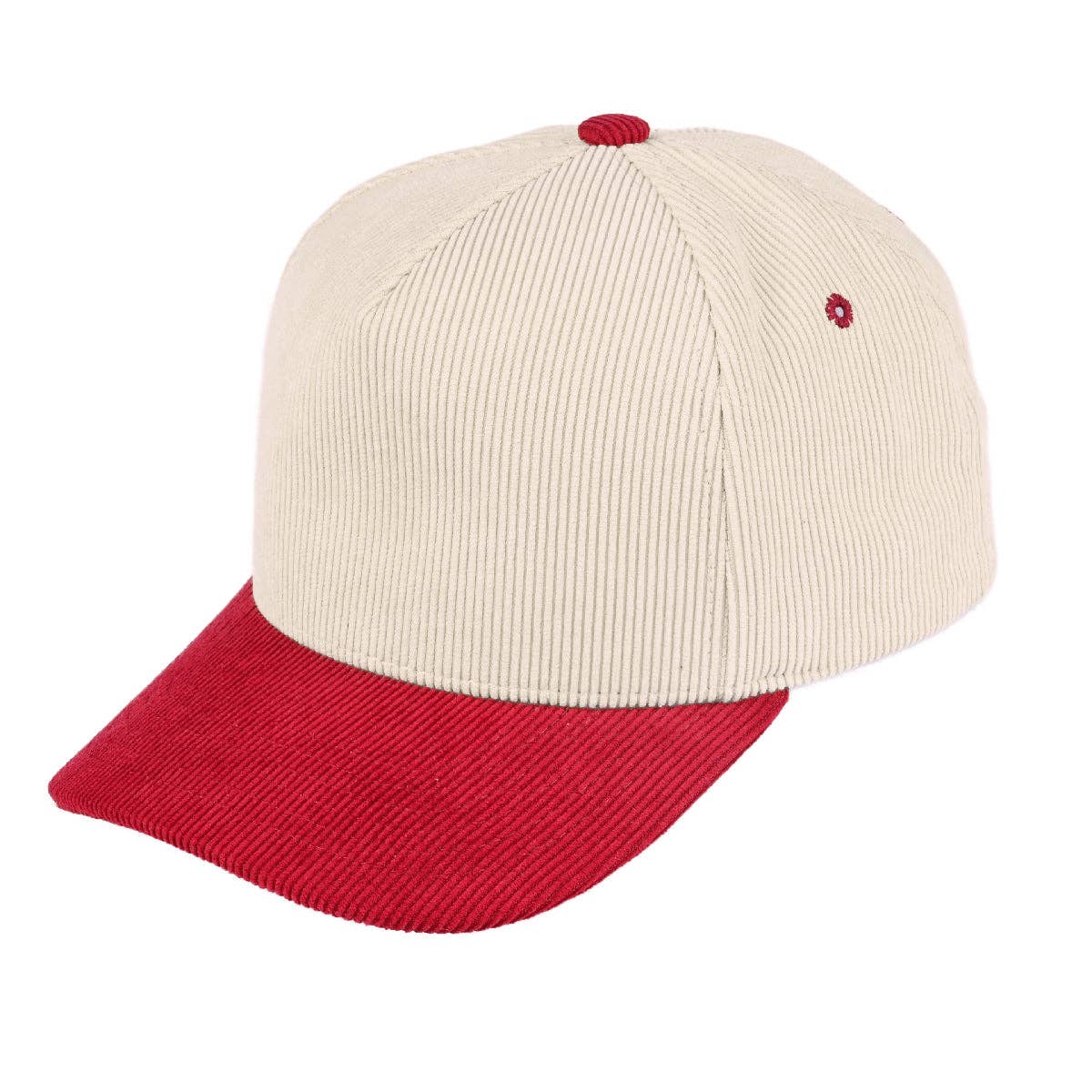 C.C Corduroy Trucker Cap – Wholesale Adjustable Snapback Hat (5 Colors): Sage/Pink