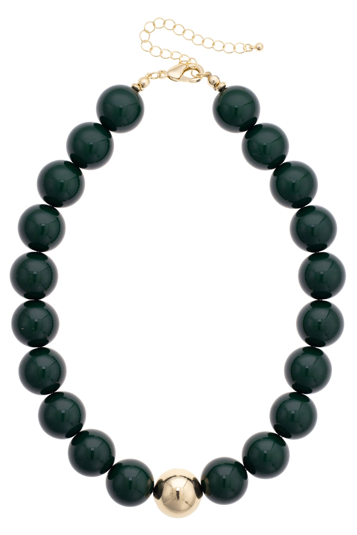 Marjorie Game Day Beaded Necklace: Orange