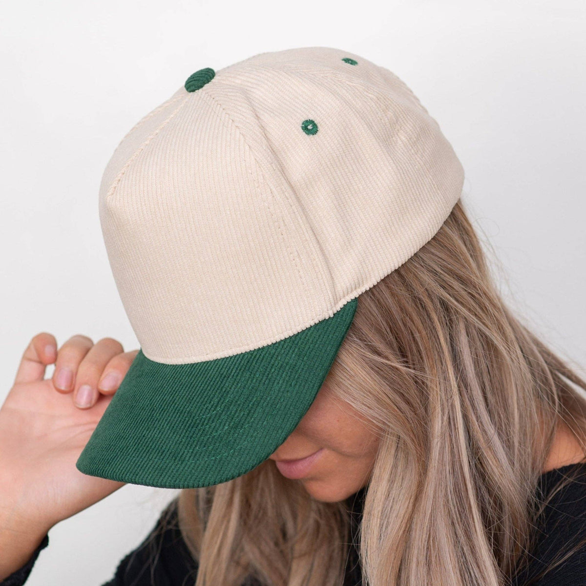 C.C Corduroy Trucker Cap – Wholesale Adjustable Snapback Hat (5 Colors): Brown/Pink