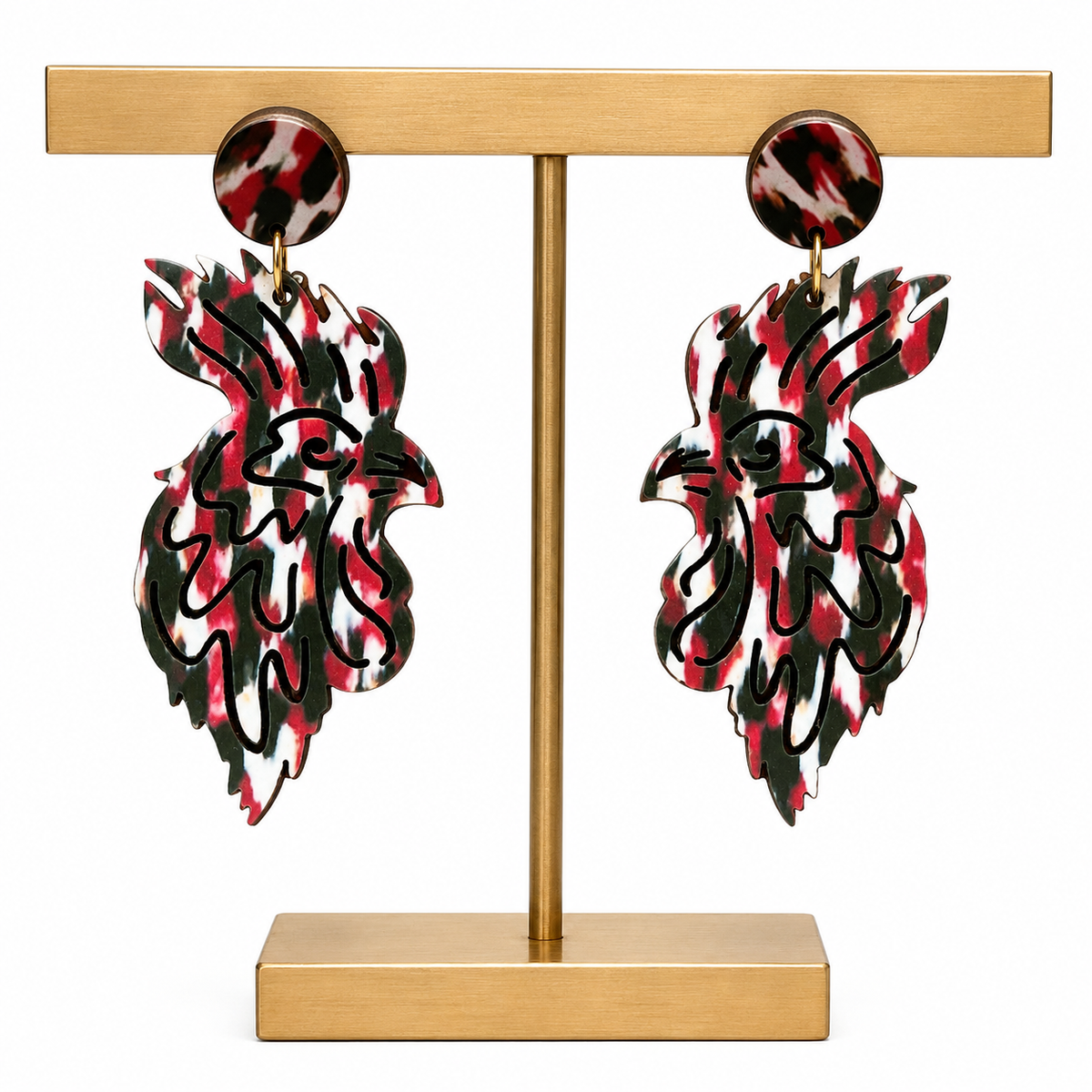 Game Day Rooster Earrings|Rooster