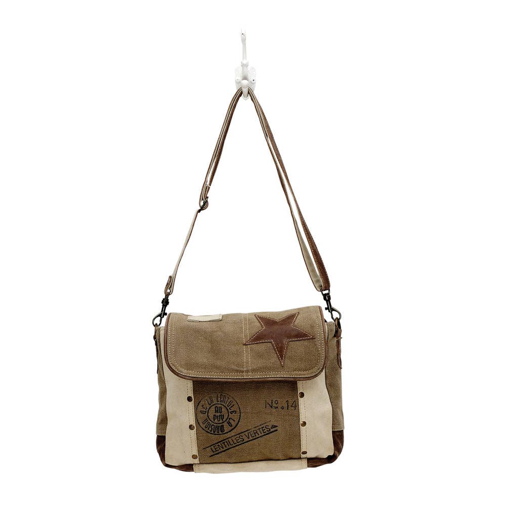 Leather Star Shoulder Bag