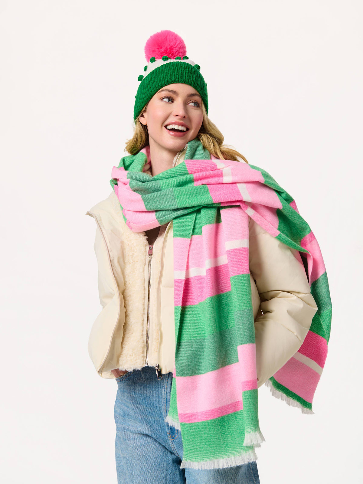 KAYLA SCARF: GREEN