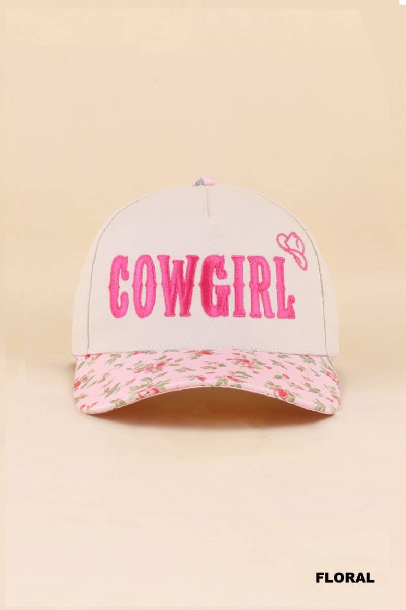 Cowgirl Two Tone Snapback Hat: CAMO / 1(ONE SIZE)