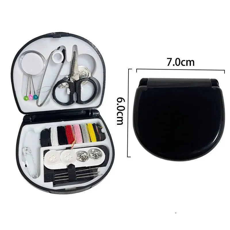 Portable Mini Sewing Kit, Emergency Clothing Fix Kit, Gift: Black