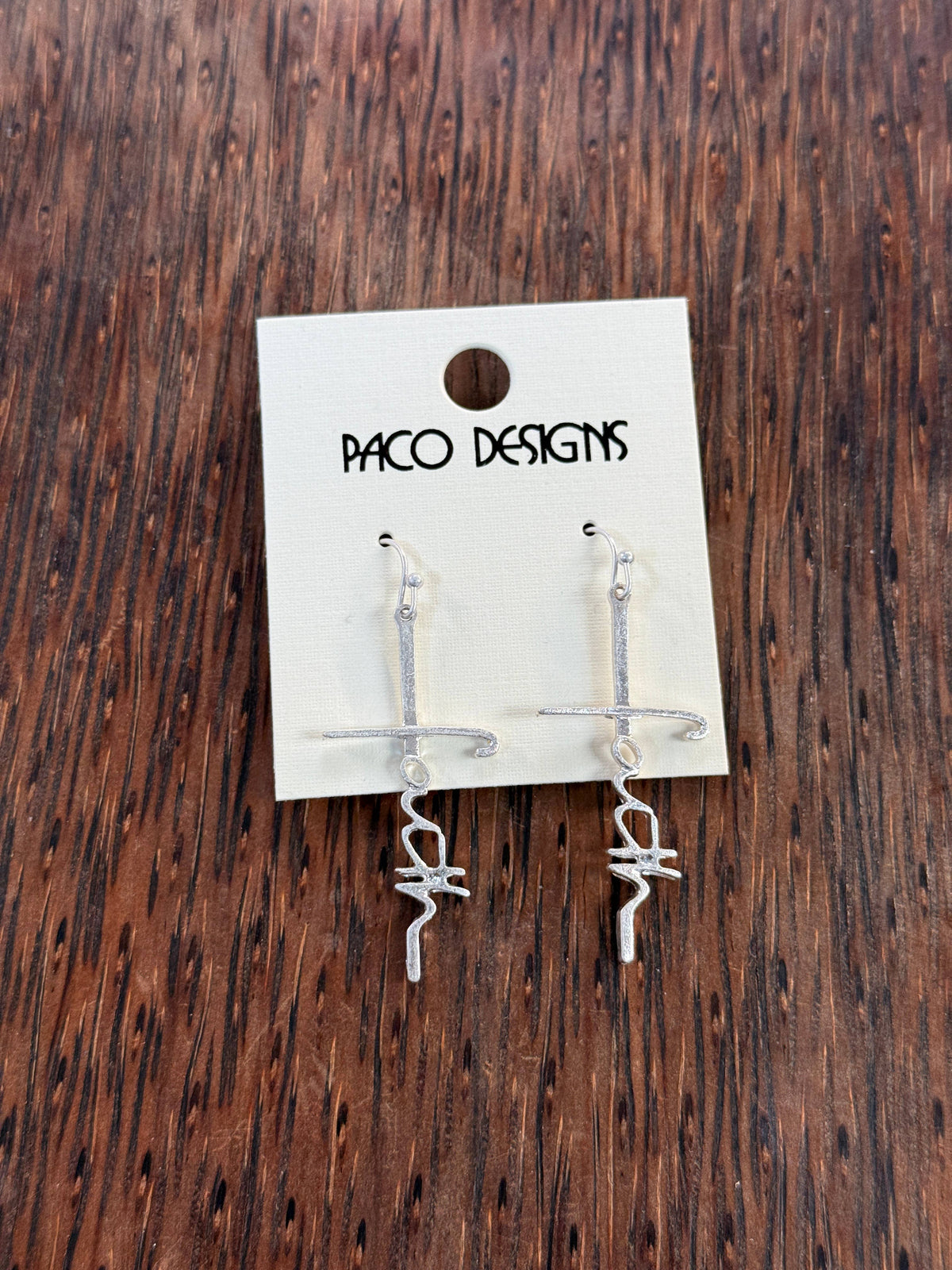 Faith in the Cross Dangle Earrings: Silver