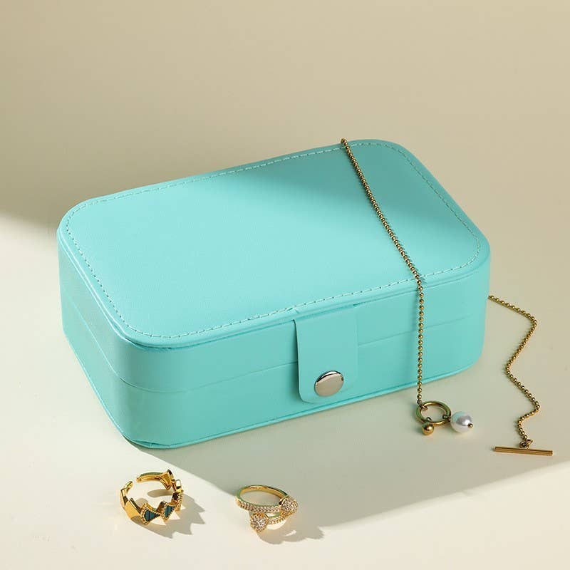 JEWELRY ORGANIZER TRAVEL BOX CASE | 40P605: Black