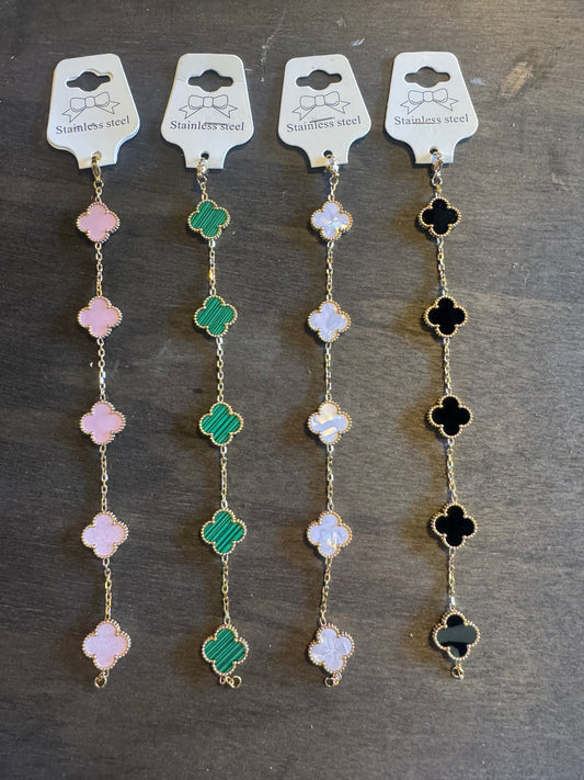 Gold Plated Clover Bracelet