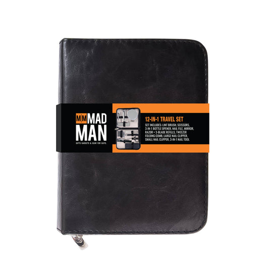 Mr. On the Move Grooming Kit | Men's Travel Toiletry Kit: Black