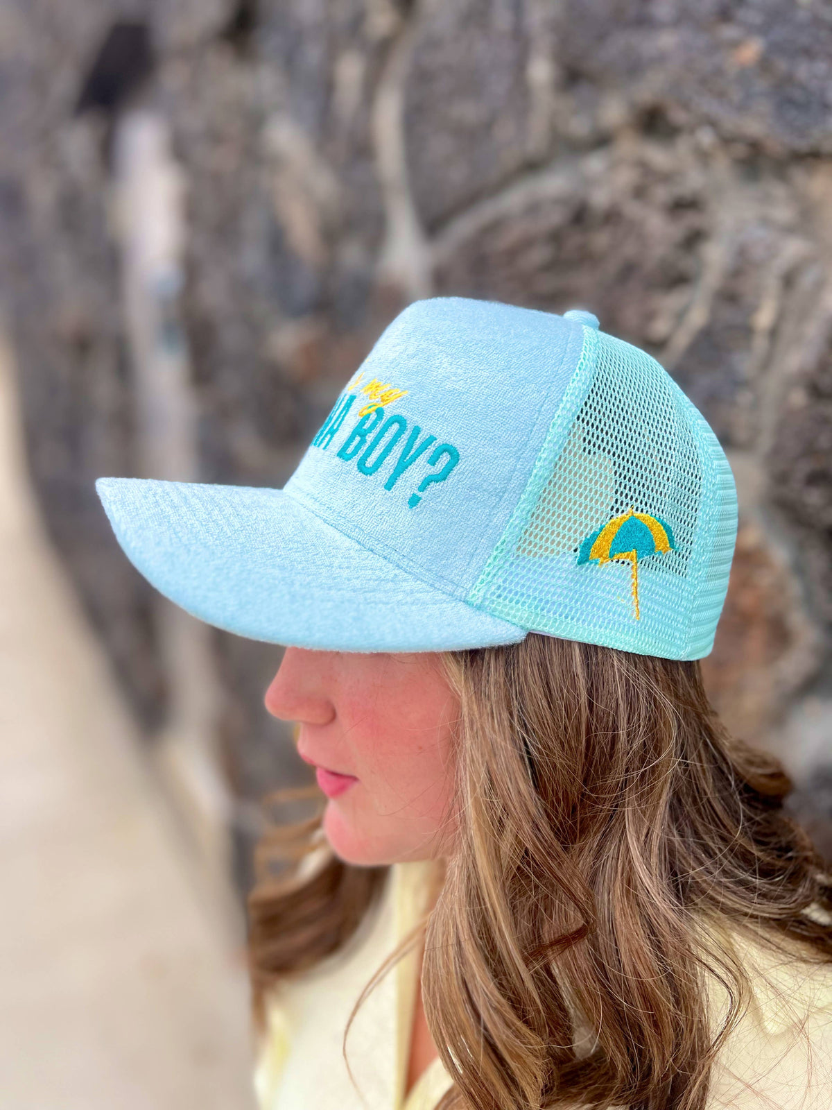 Where's My Cabana Boy Trucker Hat