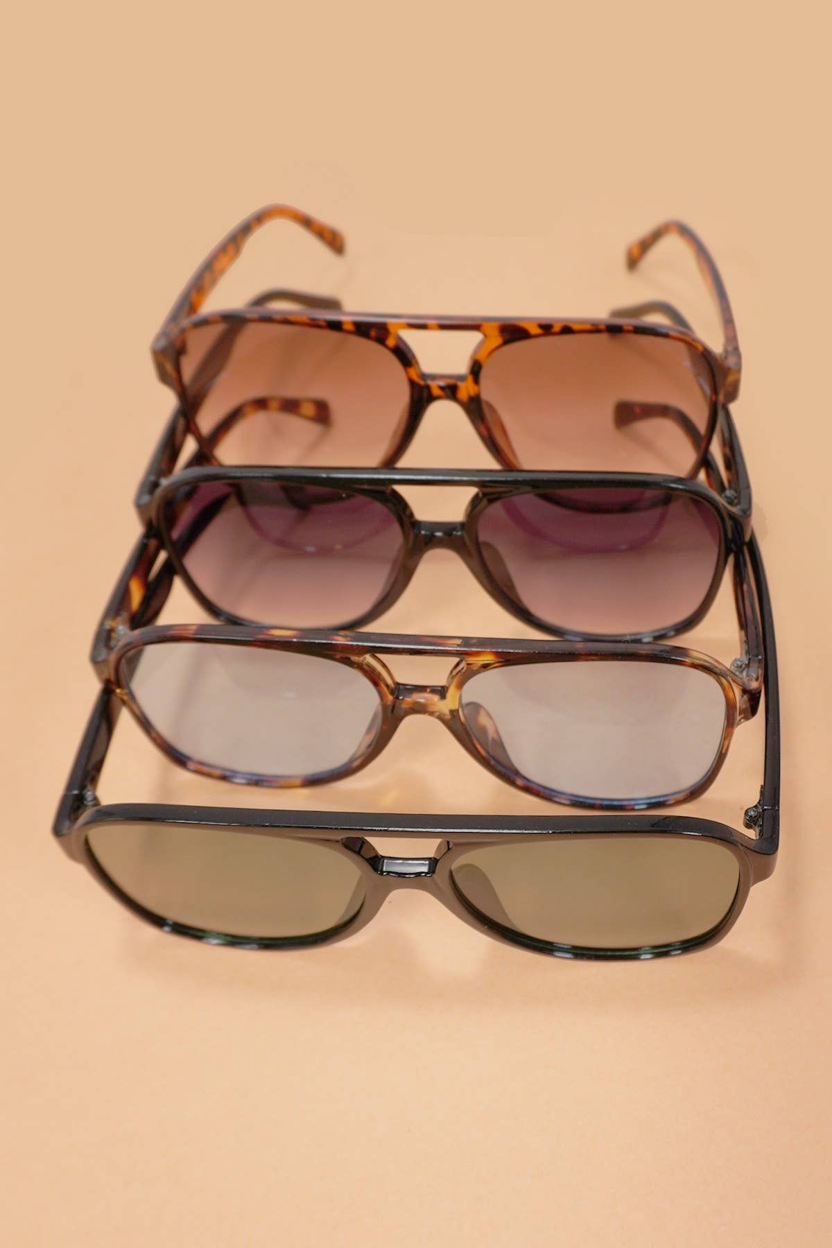 AVIATION ACETATE ASSORTED SUNGLASSES 12PCS SET| 40SG815-Pack: ASSORTED