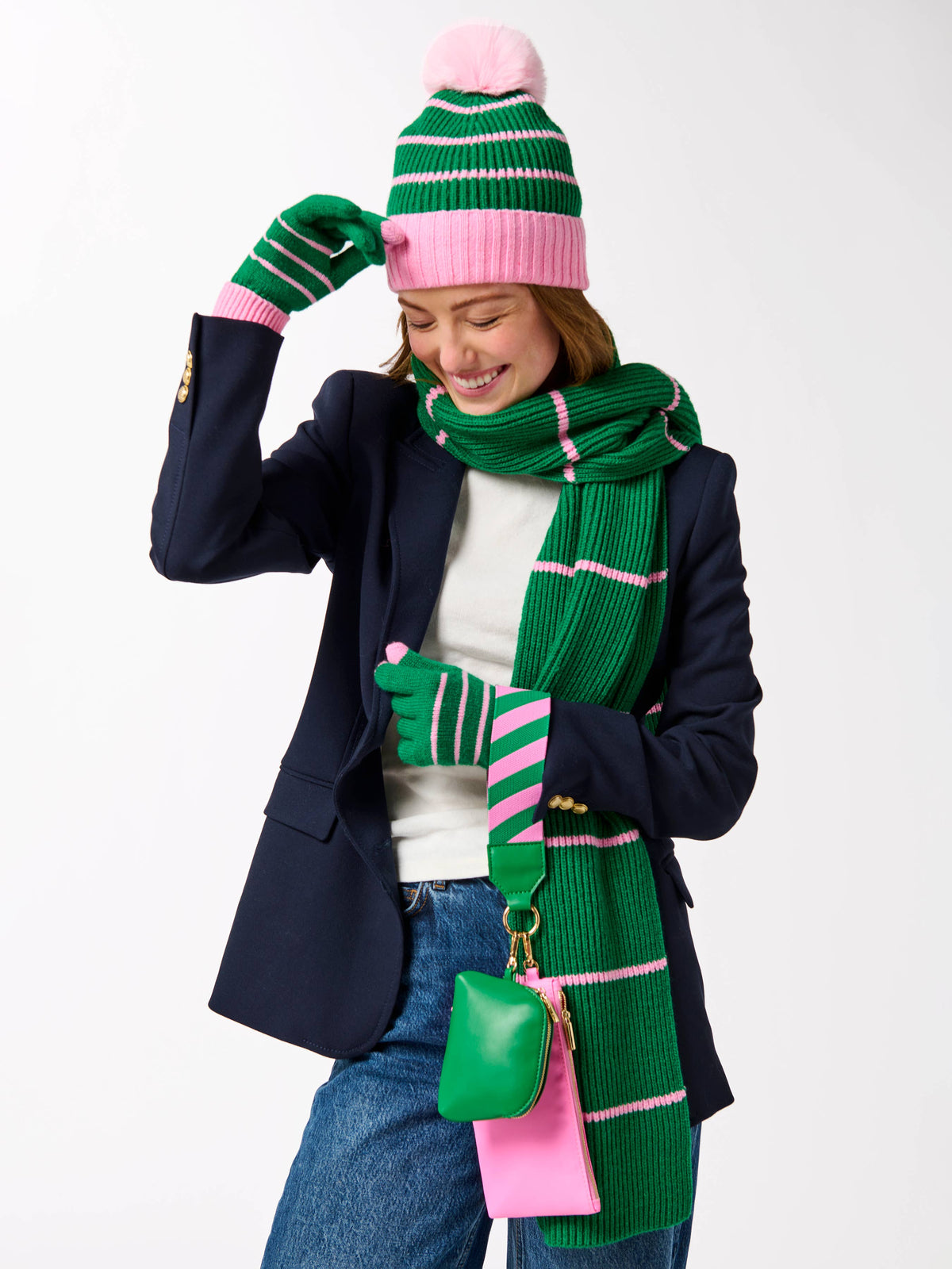 ALLISON TOUCHSCREEN GLOVES: PINK
