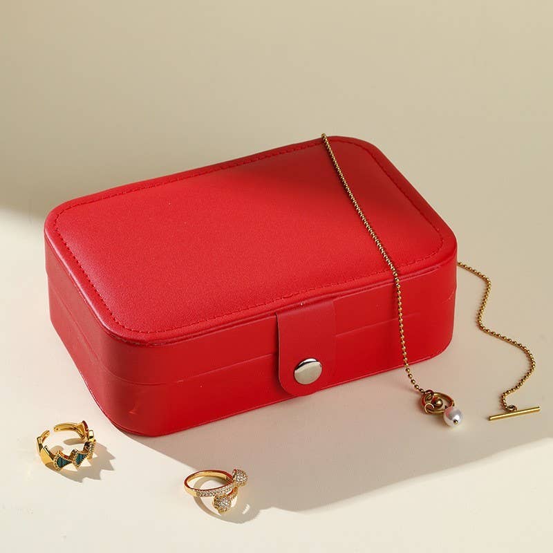 JEWELRY ORGANIZER TRAVEL BOX CASE | 40P605: Turq