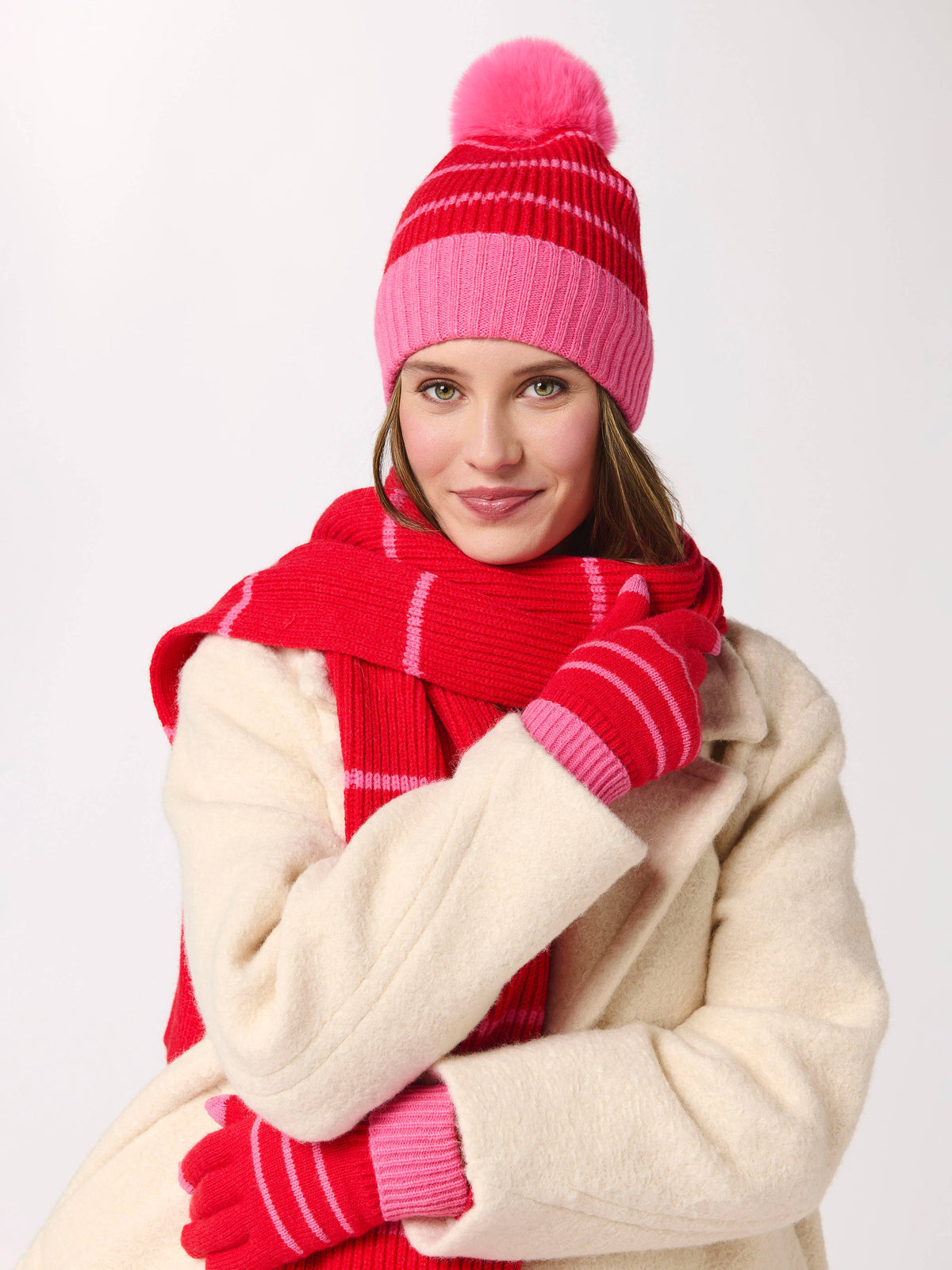 ALLISON TOUCHSCREEN GLOVES: PINK