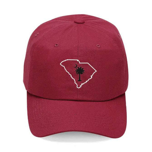 South Carolina Palmetto Embroidered Cap in Garnet for Game Days #M190VL-GAR-PMWB