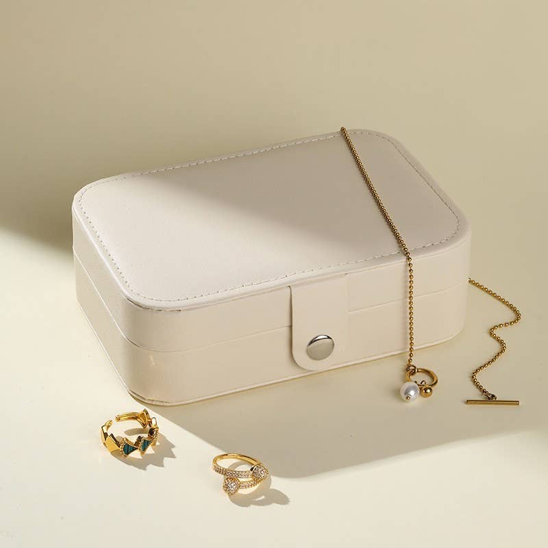 JEWELRY ORGANIZER TRAVEL BOX CASE | 40P605: Turq