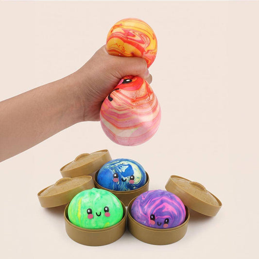 Marble Squishy Mystery Dumpling Stress Relief Squishy Toy