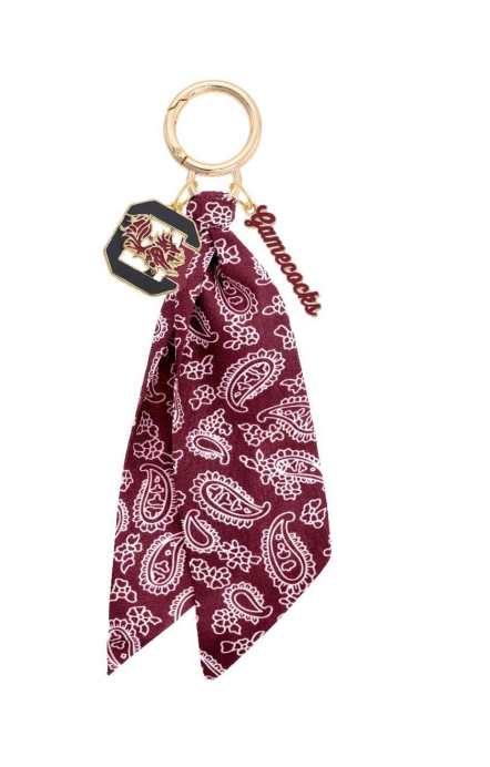 South Carolina Gamecocks Logo Bandana Bag Charm