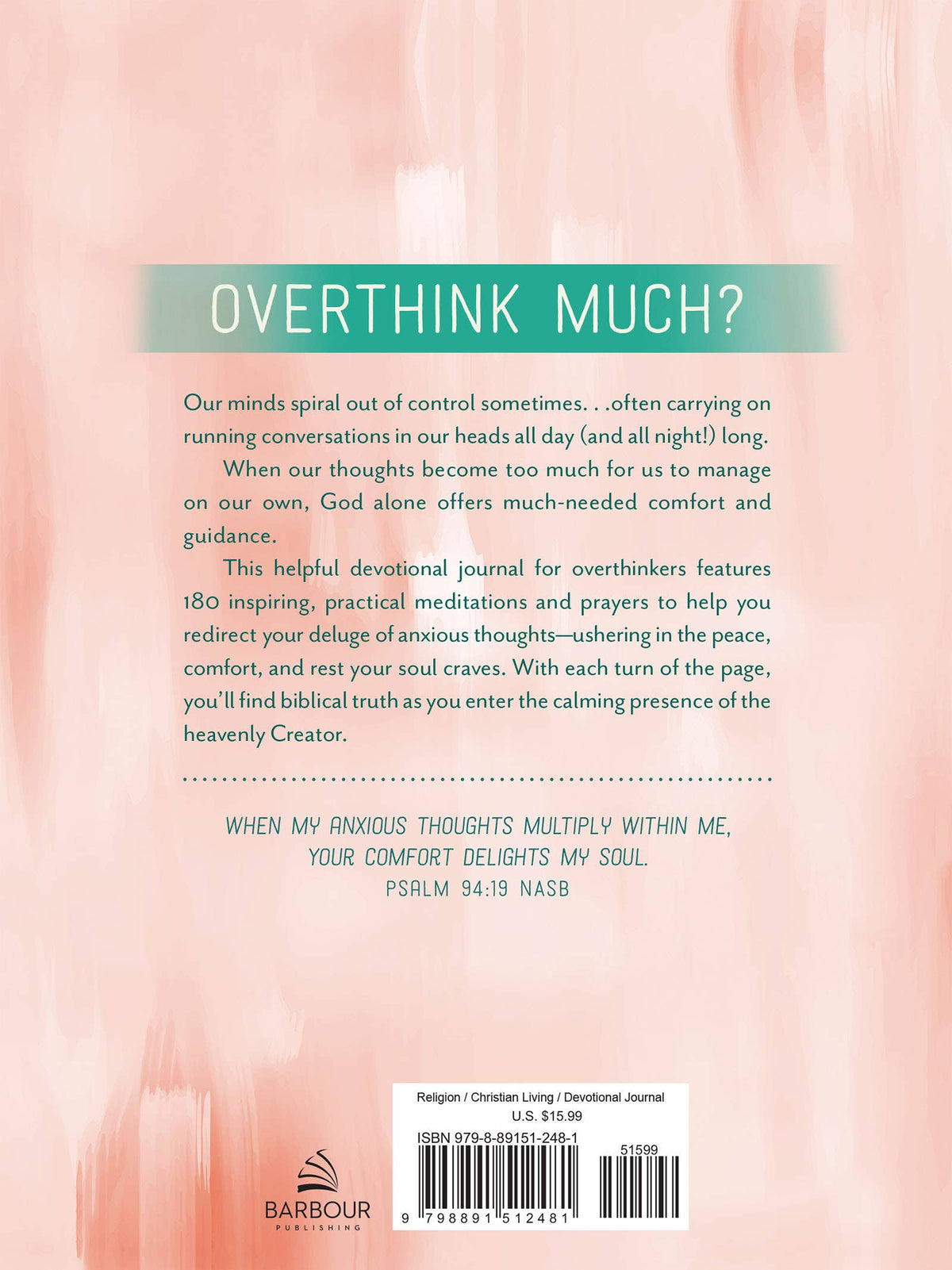 The Overthinker's Devotional Journal
