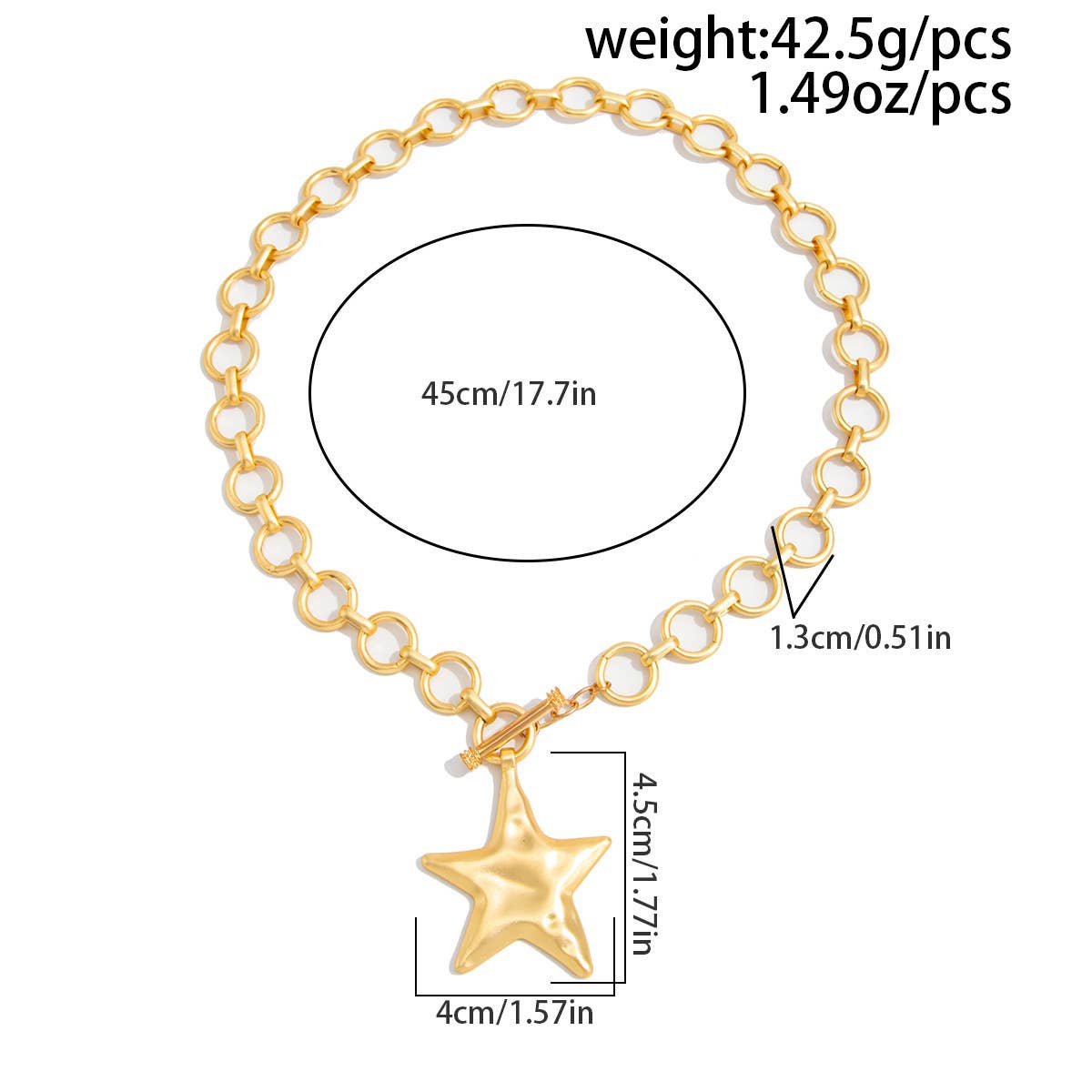 Star Charm Chain Necklace