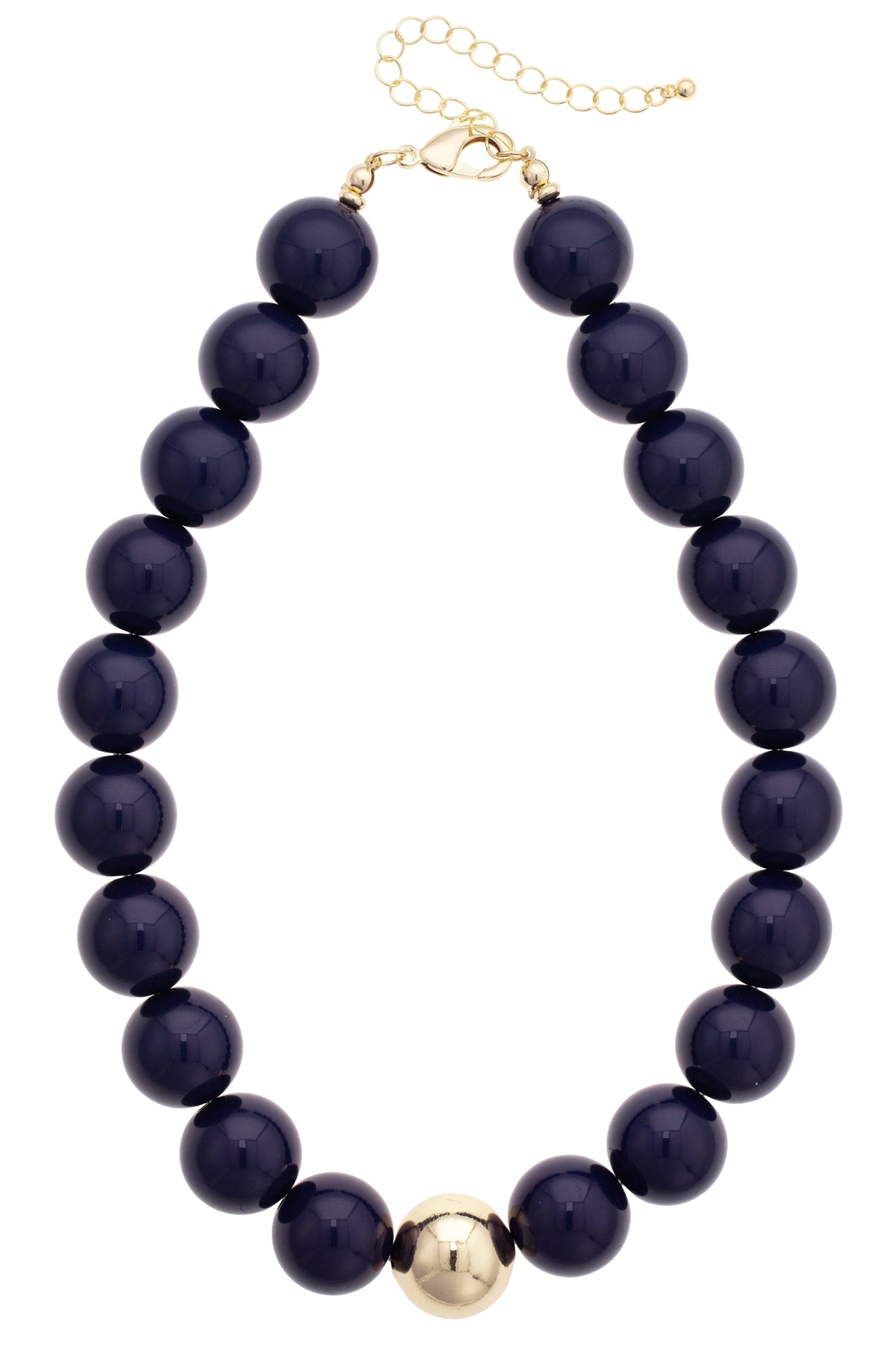 Marjorie Game Day Beaded Necklace: Crimson