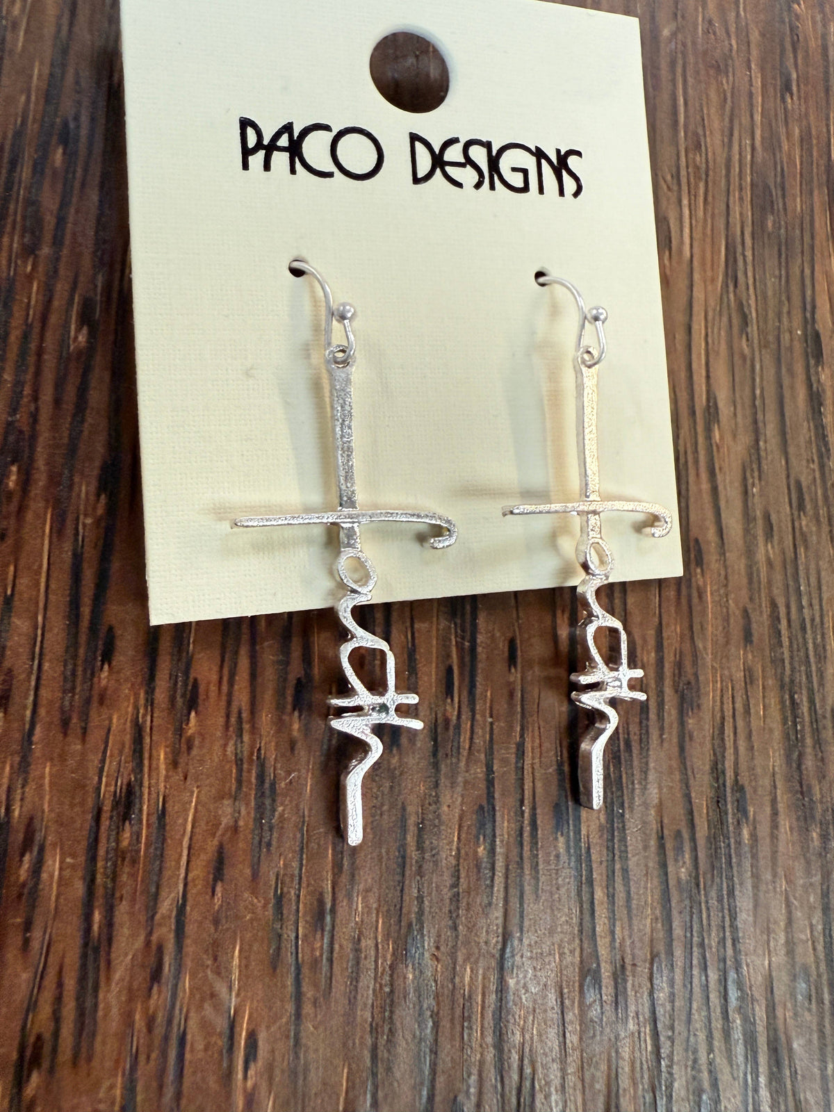 Faith in the Cross Dangle Earrings: Silver