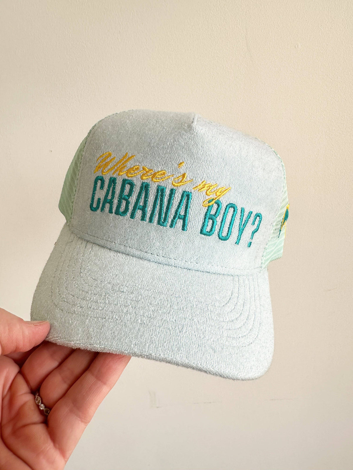 Where's My Cabana Boy Trucker Hat