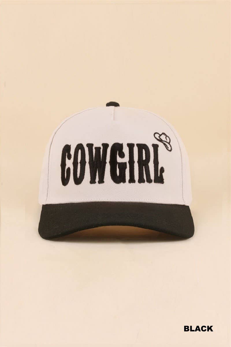 Cowgirl Two Tone Snapback Hat: LEOPARD / 1(ONE SIZE)