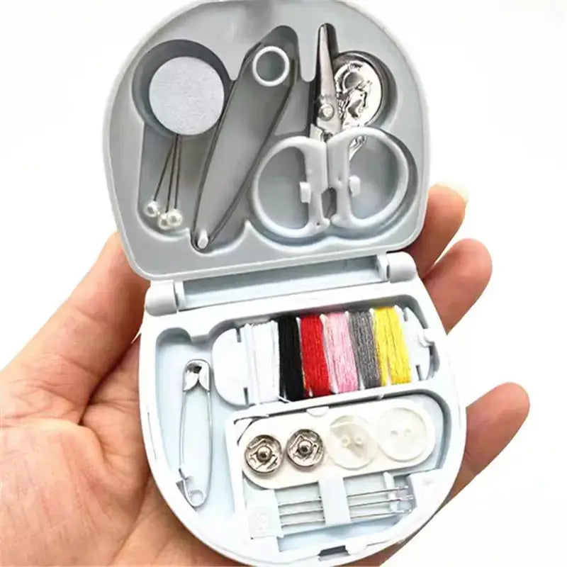 Portable Mini Sewing Kit, Emergency Clothing Fix Kit, Gift: White
